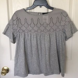 “J. Crew” gray top; size XXS